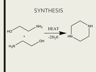SYNTHESIS
HO
NH2
H2N
OH
-2H20
HEAT
HN
NH
 
