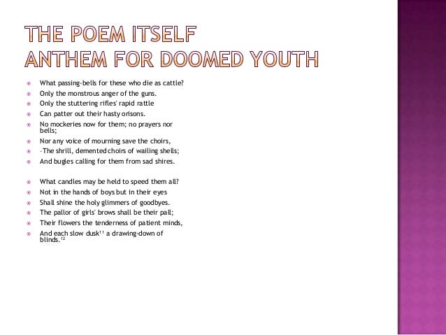 Anthem for doomed youth