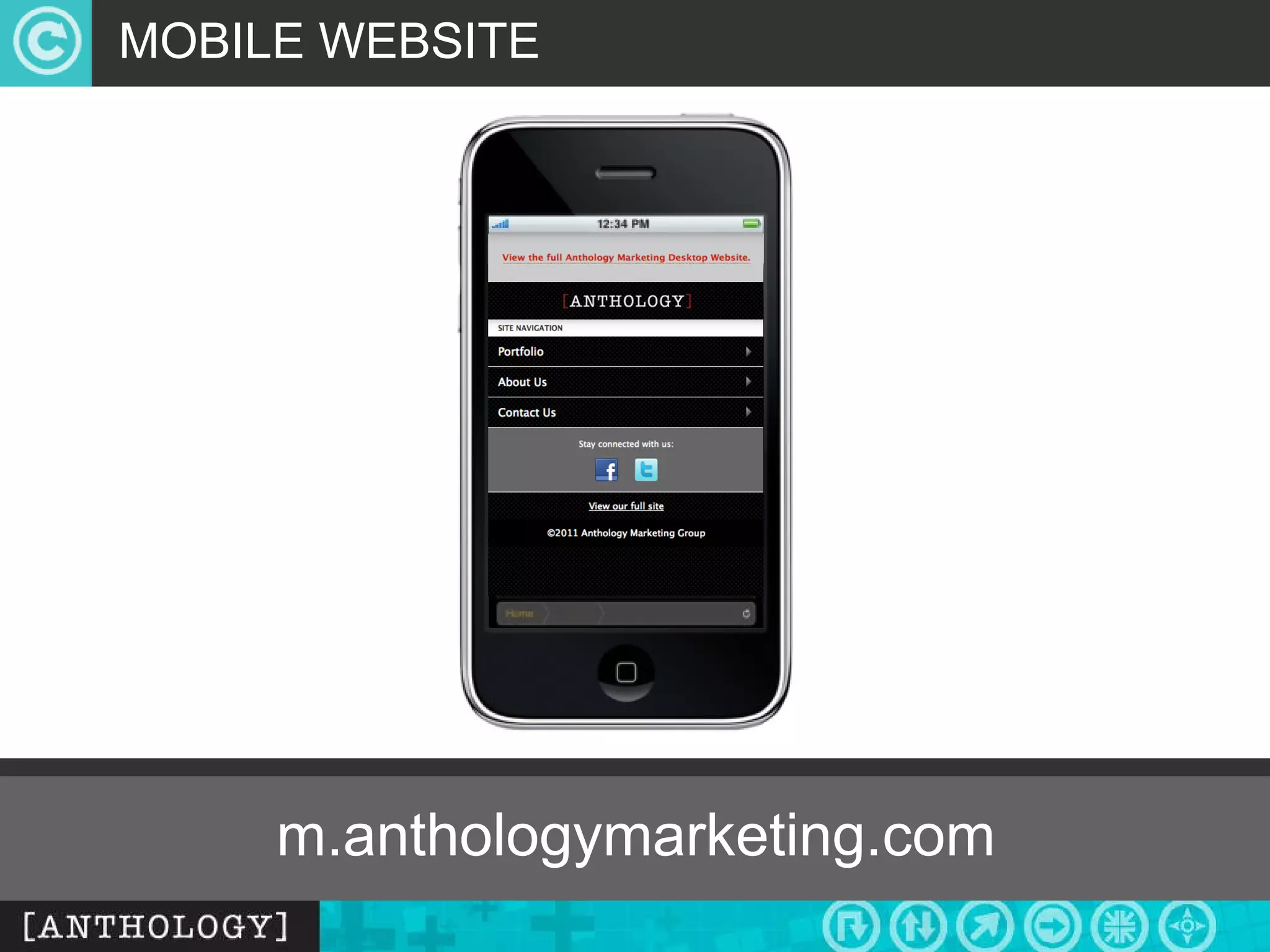 MOBILE WEBSITE m.anthologymarketing.com 