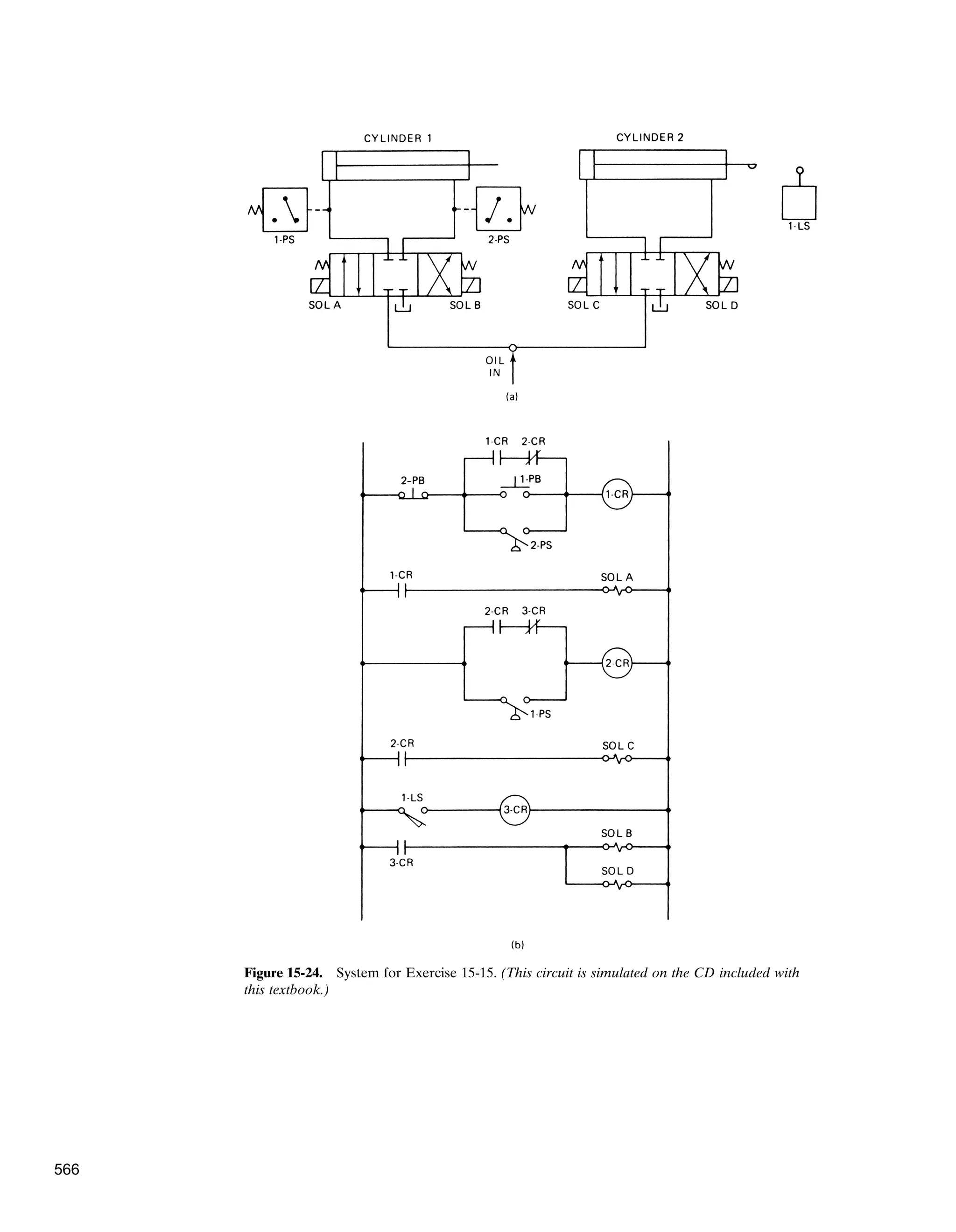 Figure 15-24. System for Exercise 15-15. (This circuit is simulated on the CD included with
this textbook.)
566
 