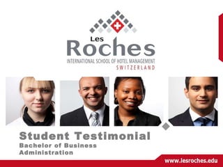 Student Testimonial Bachelor of Business Administration 