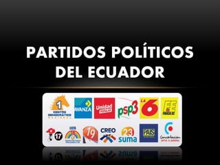 2017
PARTIDOS POLÍTICOS
DEL ECUADOR
 