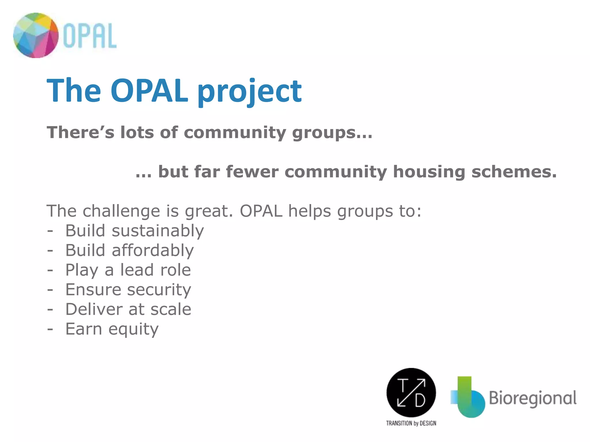 A quick insight into the development process for community-led housing ...