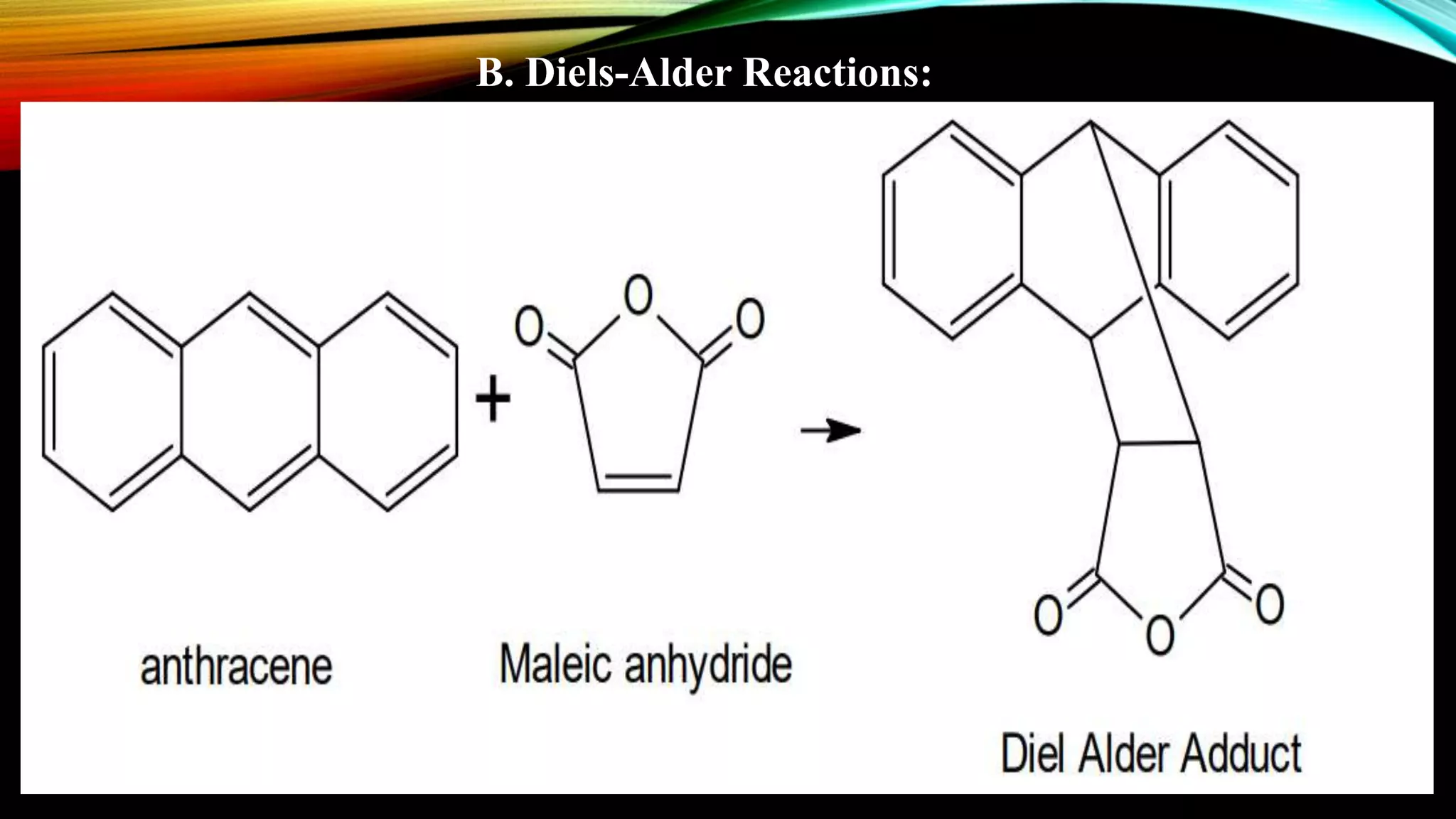 B. Diels-Alder Reactions:
 