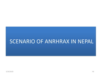 SCENARIO OF ANRHRAX IN NEPAL
5/26/2020 46
 