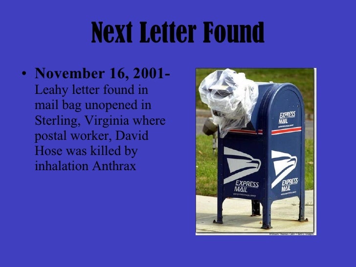 anthrax attacks anthrax letter