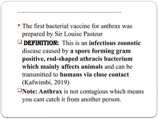 ANTHRAX___BY___KAFWIMBI___YEAR___777pptx | PPTX