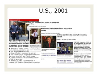 U.S., 2001




    Center for Food Security and Public Health, Iowa State
    University, 2011
 