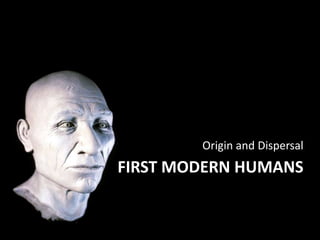 Origin and Dispersal
FIRST MODERN HUMANS
 