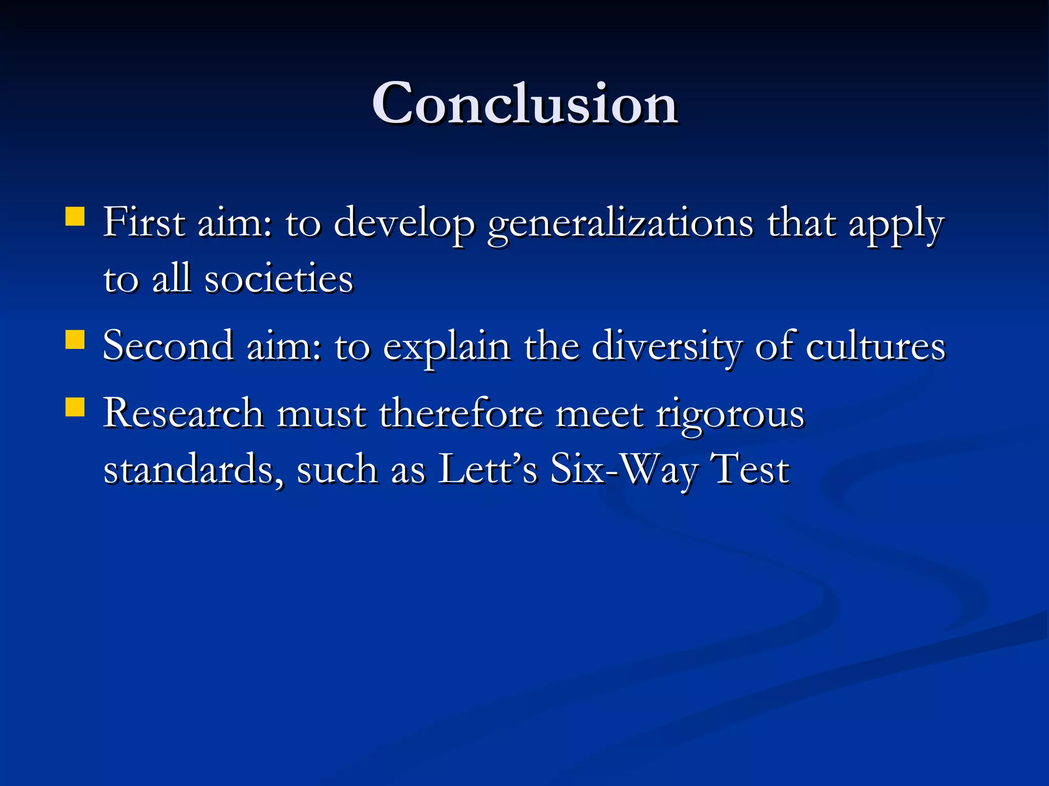Anthropological Research and Theory | PPT