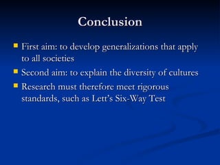 Anthropological Research and Theory | PPT