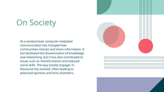 Computer Mediated Communication Ppt Pptx