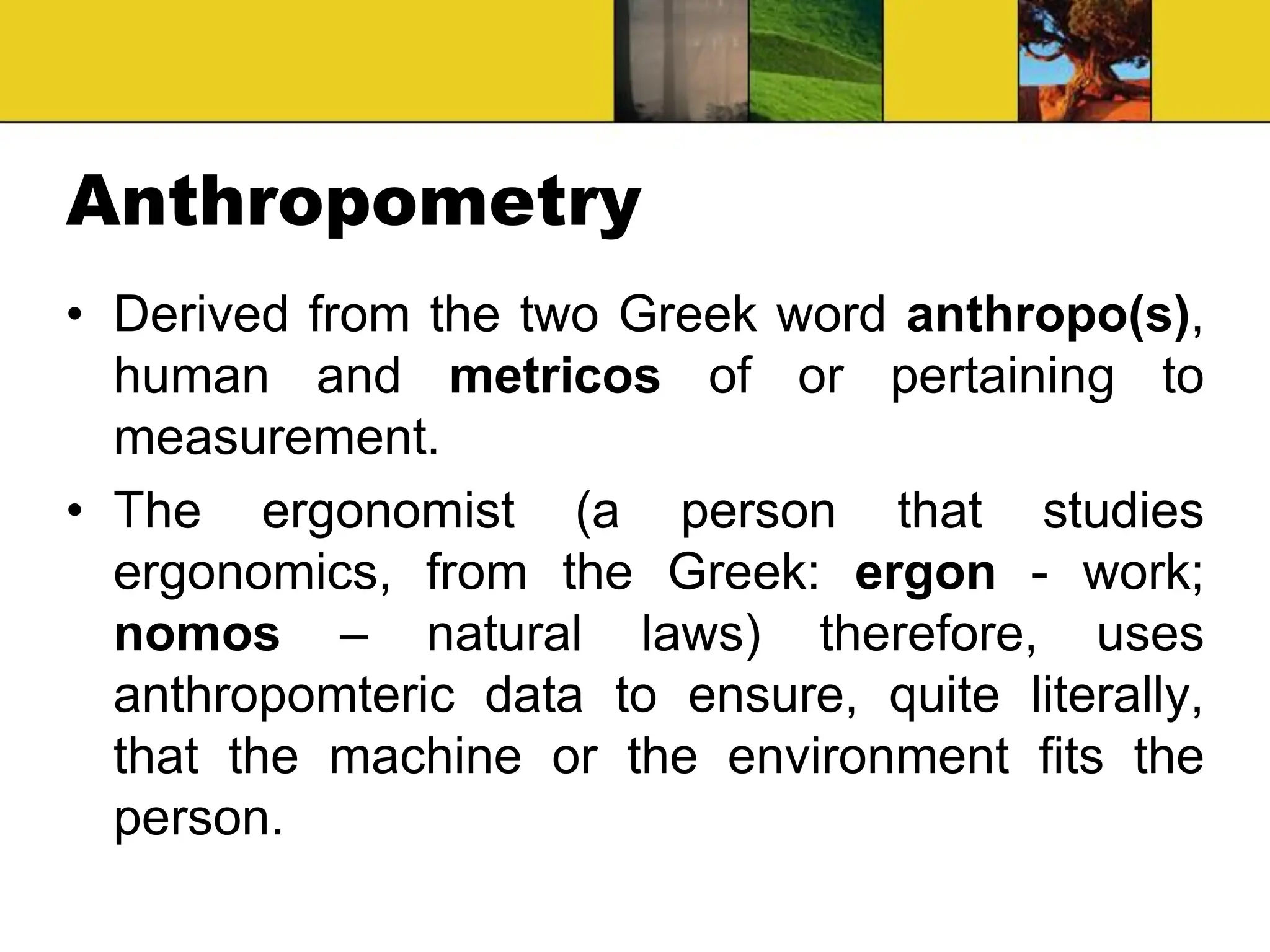 Anthropometric data and Ergonomics design | PDF