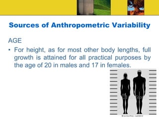 Anthropometric data and Ergonomics design | PDF