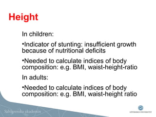 Anthropometric assessment of body composition | PPT