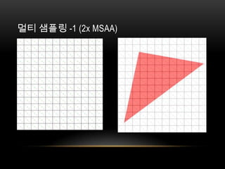 멀티 샘플링 -1 (2x MSAA)
 