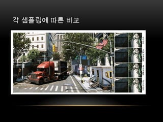 각 샘플링에 따른 비교
 