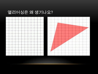 앨리어싱은 왜 생기나요?
 