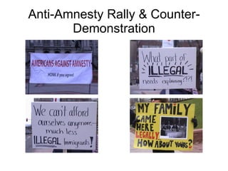 Anti-Amnesty Rally & Counter-Demonstration 