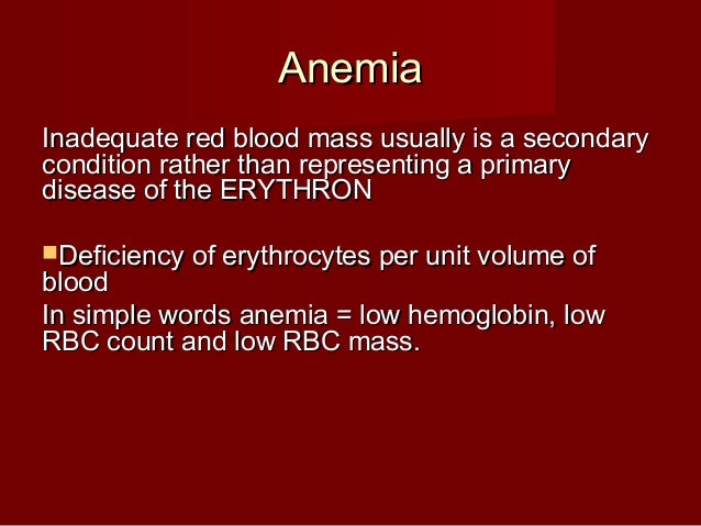 ANTI-ANEMIC DRUGS IN VETERINARY PRACTICE