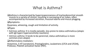 Anti asthmatic drugs ppt | PPTX