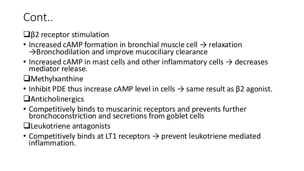 Anti asthmatic drugs ppt