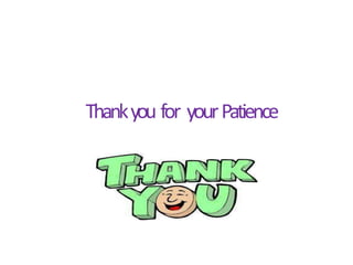 Thankyou for yourPatience
 