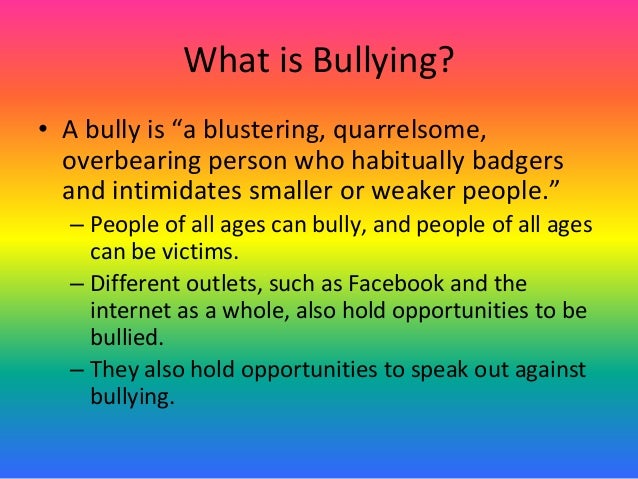 what is a bully anti bullying caign what is a bully anti bullying caign