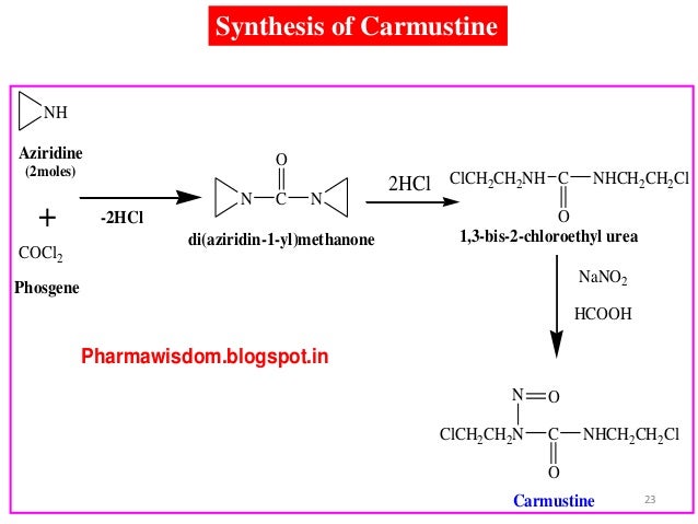 Image result for synthesis of carmustine