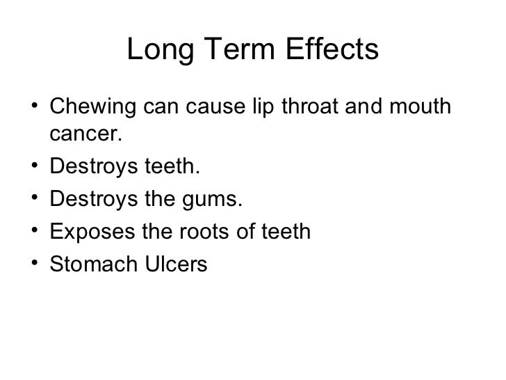 Anti chewing tobacco