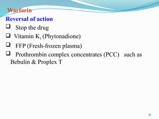 Anti-Coagulant and Anti-thrombotic 2025 Dr. Sonia Khan.pptx