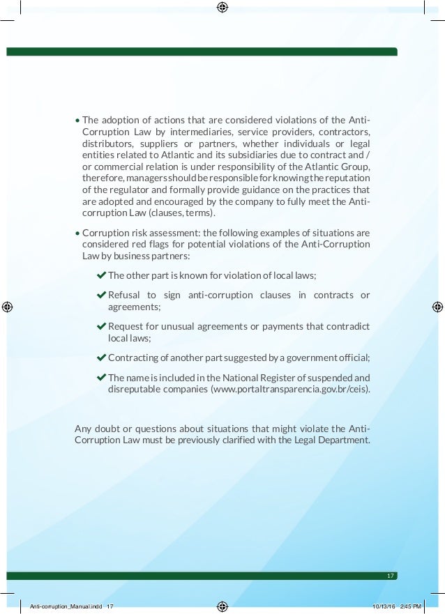 Anti Corruption Manual