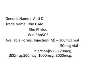 Anti d | PPTX