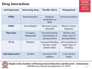 Pharmacology Of Anti depressants PPTX pharmacology-of-anti-depressants-pptx
