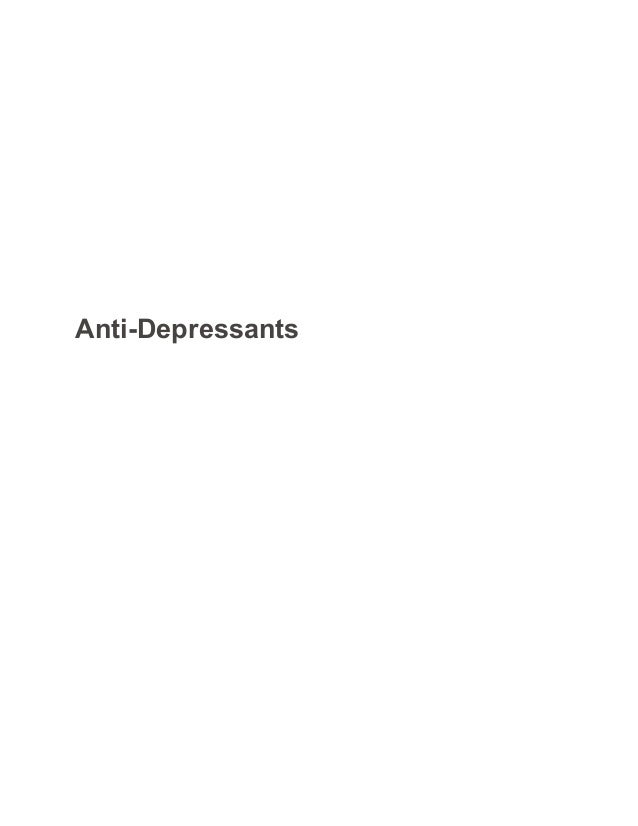 Latest research on antidepressants picture