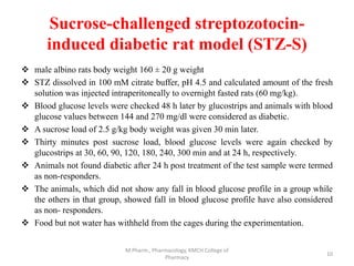 Stz Rats ANIMAL MODELS FOR BIOLOGICAL SCREENING OF ANTI-DIABETIC DRUGS | PPTX