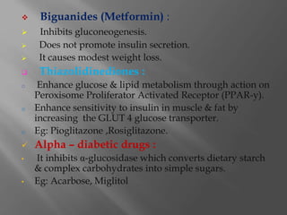 Anti diabetic drugs | PPTX