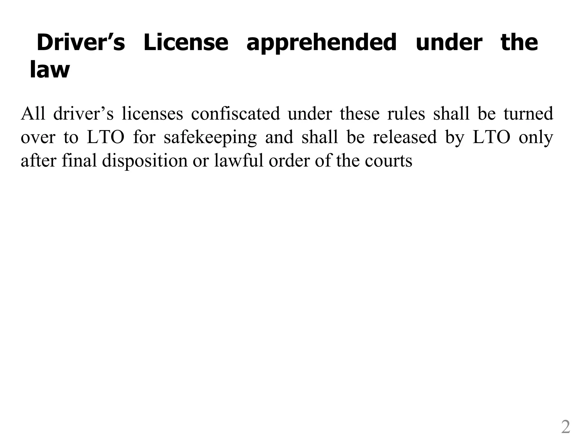 License Rleased Anti-Drunk and Drugged Driving Act (RA 10586).pptx