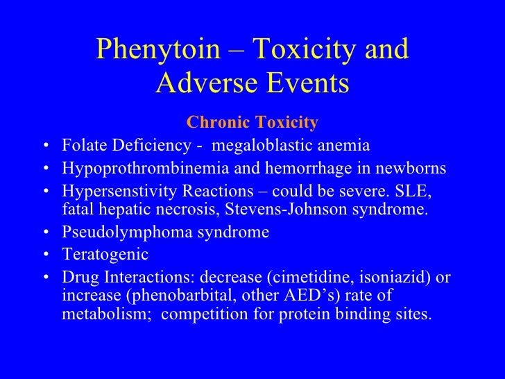 signs of phenytoin overdose