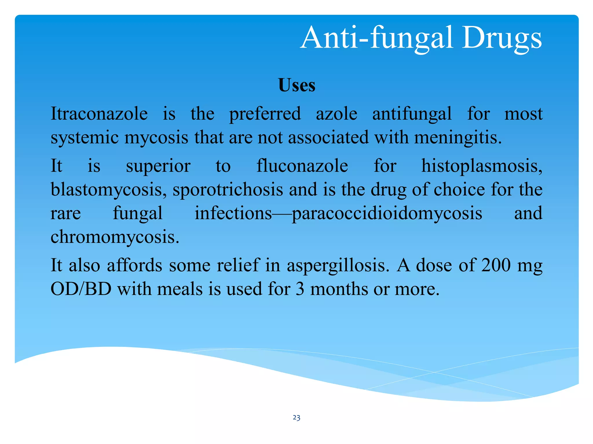 Anti fungal drugs (Antibiotics) | PDF
