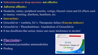 Anti-fungal drugs | PPTX