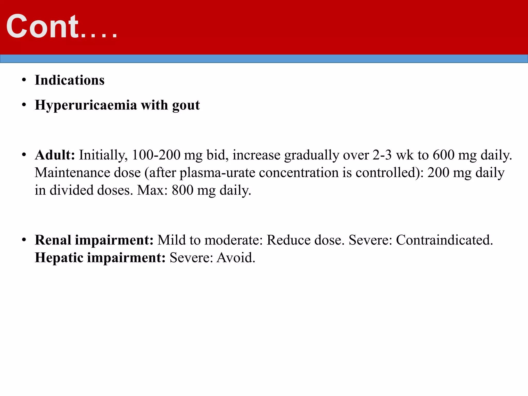 Gout Pharmacotherapy | PPTX