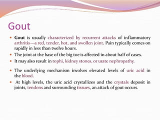 anti-gout unit III cology, chemistry ,notes | PPTX