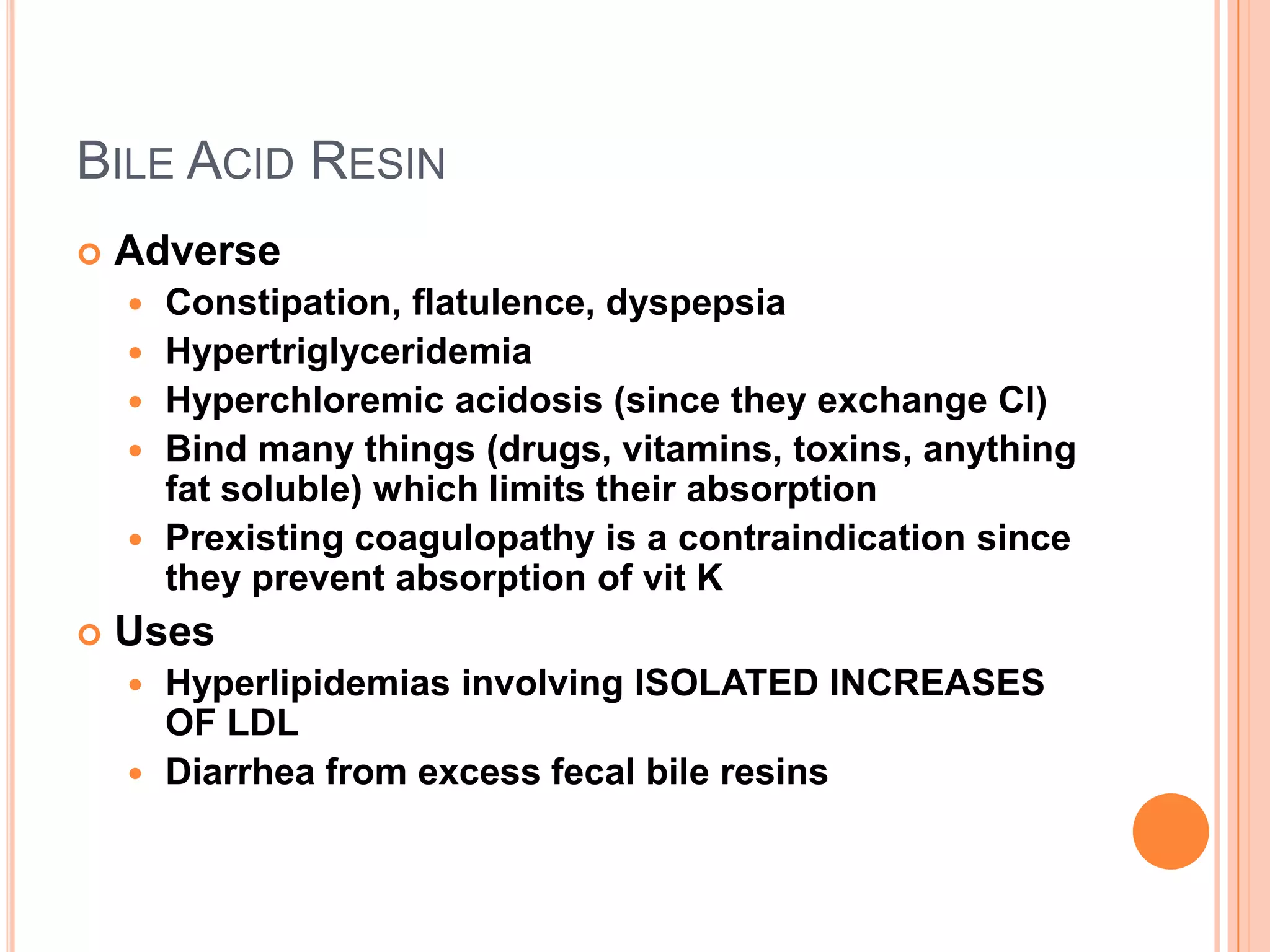 Pharmacology: Anti hyperlipidemic drugs flashcards | PPTX