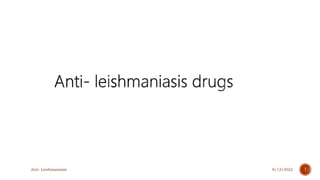 8/13/2022
Anti- Leishmaniasis 1
 