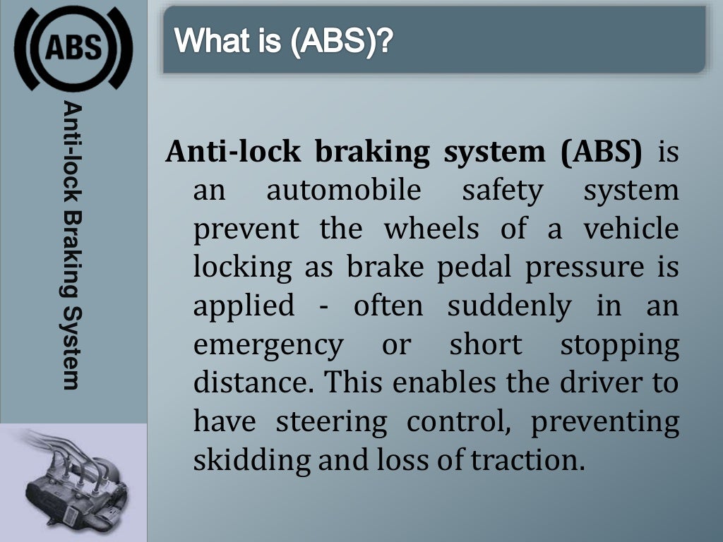 Antilock Braking System v(ABS)