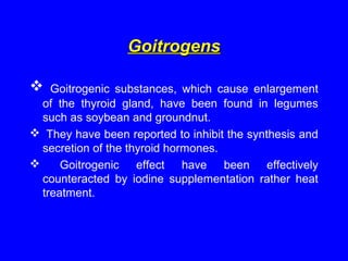 Anti nutritional factors and toxins in food- krishnegowda | PPT