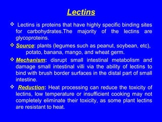Anti nutritional factors and toxins in food- krishnegowda | PPT