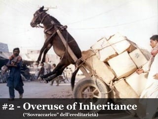 #2 - Overuse of Inheritance
(“Sovraccarico” dell’ereditarietà) 14
 