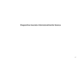 Diapositiva lasciata intenzionalmente bianca
67
 